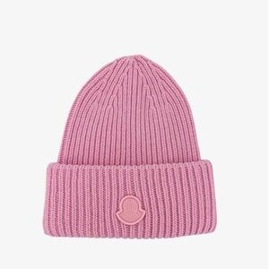 Moncler Pink Knit Beanie